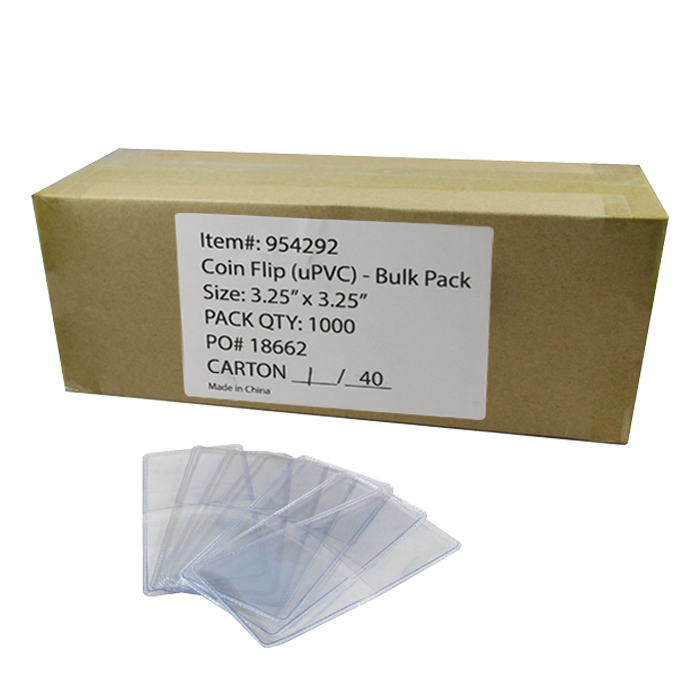 3.25" x 3.25" Guardhouse Unplasticized Coin Flips - Bulk Pack of 1000