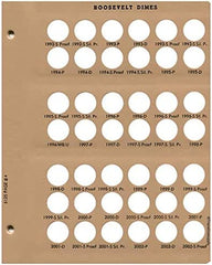 Dansco US Roosevelt Dime Coin Album 1946 - 2023 with Proof #8125