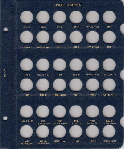 Whitman US Lincoln Cents Page 9112-P6