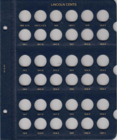 Whitman US Lincoln Cents Page 9112-P1