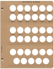 Dansco US Jefferson Nickel Coin Album 1938 - 2005 #7113