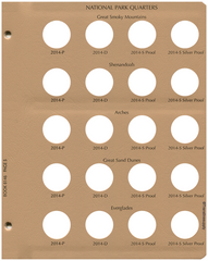 Dansco US National Park Quarter w/ Proofs Album 1910-2015 #8146