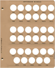 Dansco US Jefferson Nickel Coin Album 1938 - 2005 #7113
