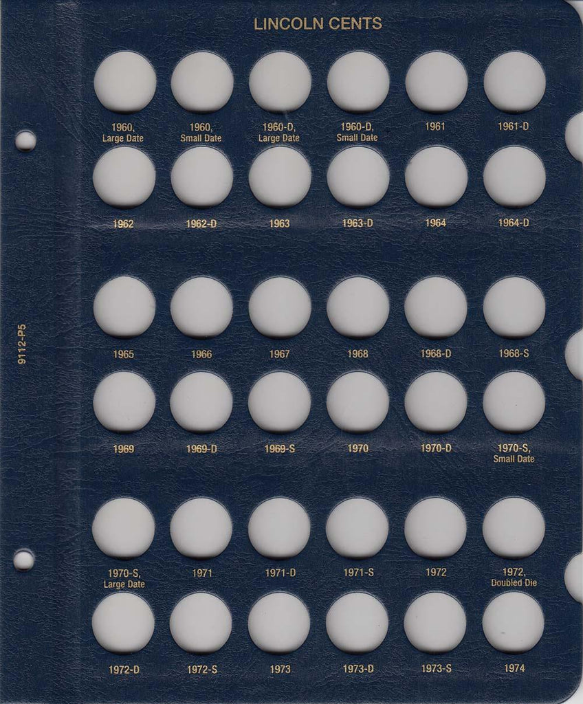Whitman US Lincoln Cents Page 9112-P5