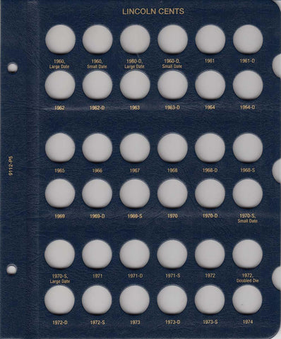 Whitman US Lincoln Cents Page 9112-P5