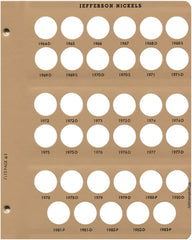 Dansco US Jefferson Nickel Coin Album 1938 - 2005 #7113