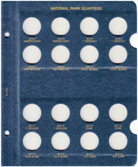 Whitman US National Park Quarter Coin Album 2010-2021 P & D Mints #3057