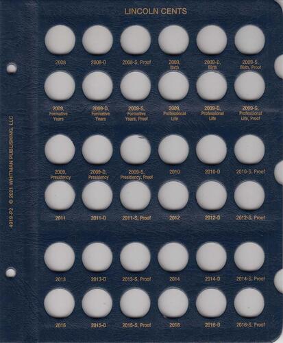 Whitman US Lincoln Cents Page 4919-P2