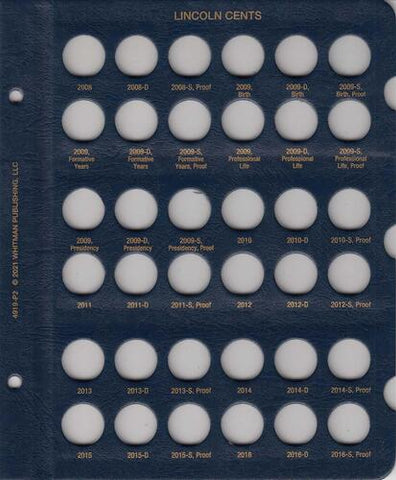 Whitman US Lincoln Cents Page 4919-P2