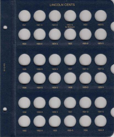 Whitman US Lincoln Cents Page 9112-P2