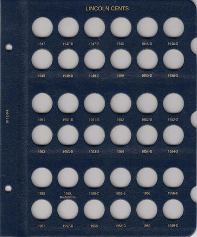 Whitman US Lincoln Cents Page 9112-P4