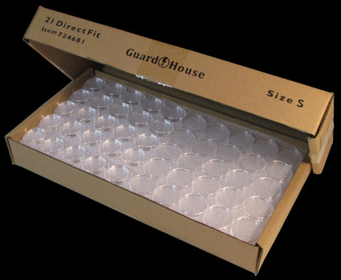 Guardhouse Direct-Fit Coin Capsules - Nickel 21mm - 250 Pack