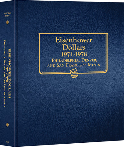 Whitman US Eisenhower Dollar Coin Album 1971-1978 #9131