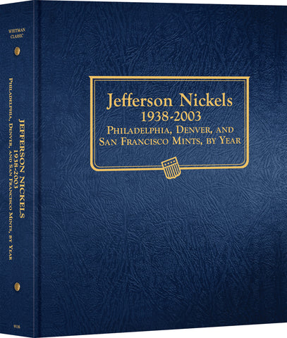 Whitman US Jefferson Nickel Coin Album 1938-2003 #9116