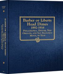Whitman US Barber or Liberty Head Dimes Coin Album 1892-1916 #9117