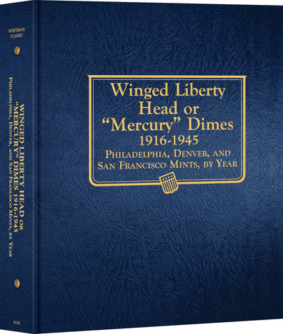 Whitman US Mercury Dime Coin Album 1916-1945 #9118