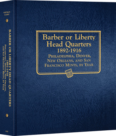 Whitman US Liberty Head (Barber) Quarter Album 1892-1916 #9120