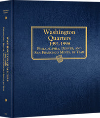 Whitman US Washington Quarter Coin Album 1991-1998 #9123