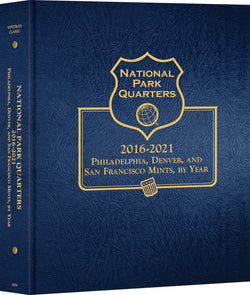 Whitman US National Park Quarter Coin Album 2016-2021 #3059