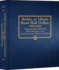 Whitman US Barber or Liberty Head Half Dollar Coin Album 1892-1915 #9124