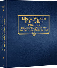 Whitman US Walking Liberty Half Dollar Coin Album 1916-1947 #9125