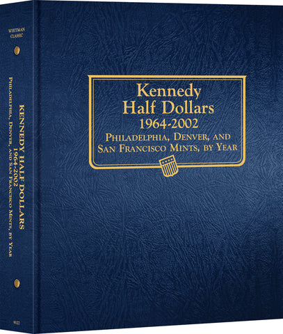Whitman US Kennedy Half Dollar Coin Album 1964-2002 #9127