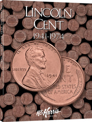 H.E. Harris & Co US Lincoln Cent Coin Folder 1941-1974 #2673
