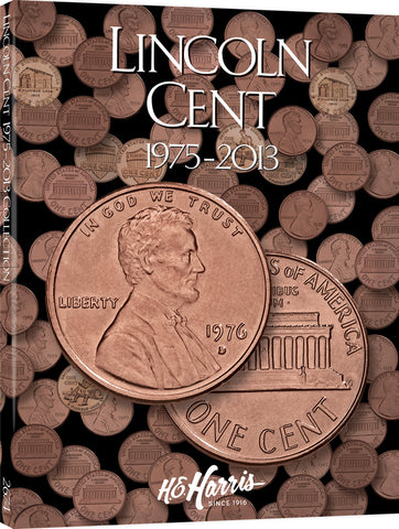 H.E. Harris & Co US Lincoln Cent Coin Folder 1975-2013 #2674