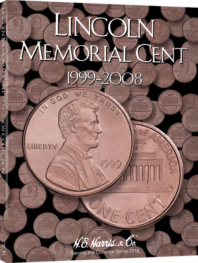 H.E. Harris & Co US Lincoln Memorial Cent Coin Folder 1999-2008 and Beyond #2705