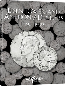 H.E. Harris & Co. Eisenhower & Anthony Dollars Coin Folder 1971-1999 #2699