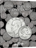 H.E. Harris & Co. Eisenhower & Anthony Dollars Coin Folder 1971-1999 #2699