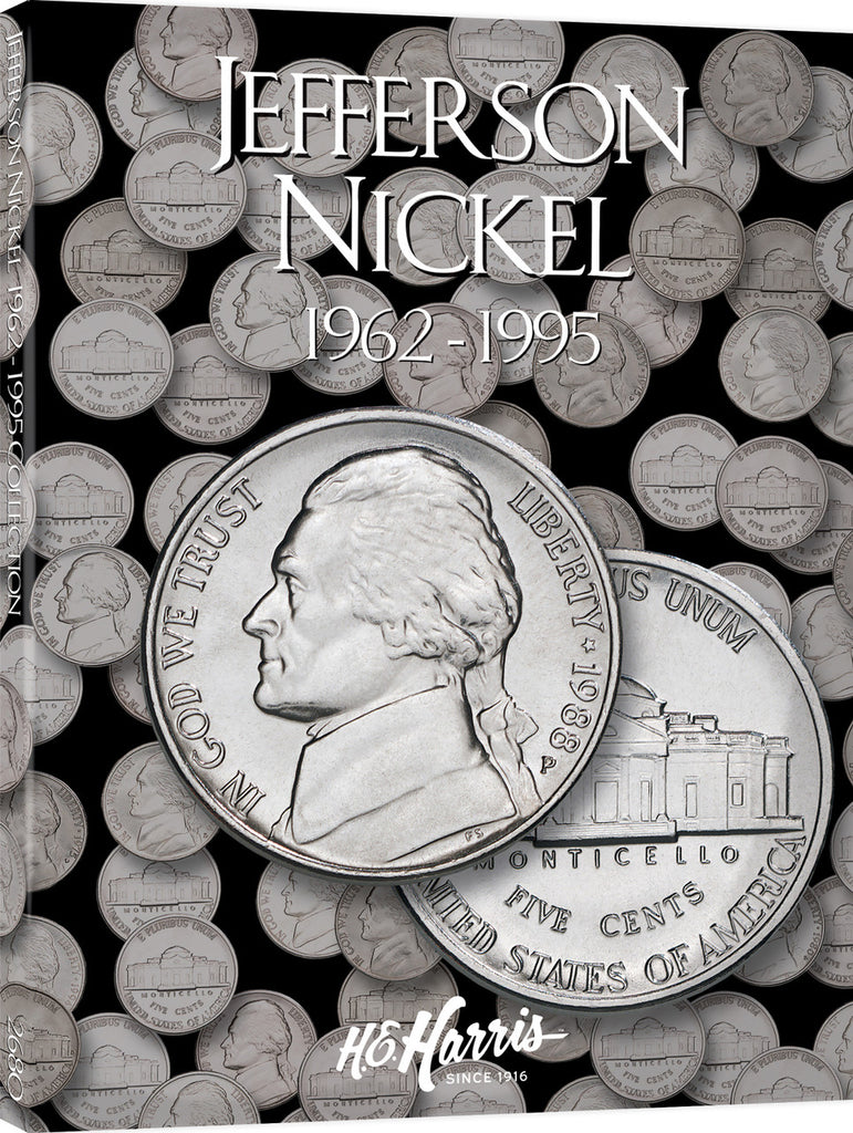 H.E. Harris & Co. Jefferson Nickel Coin Folder 1962-1995 #2680
