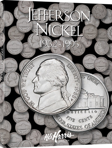 H.E. Harris & Co. Jefferson Nickel Coin Folder 1962-1995 #2680