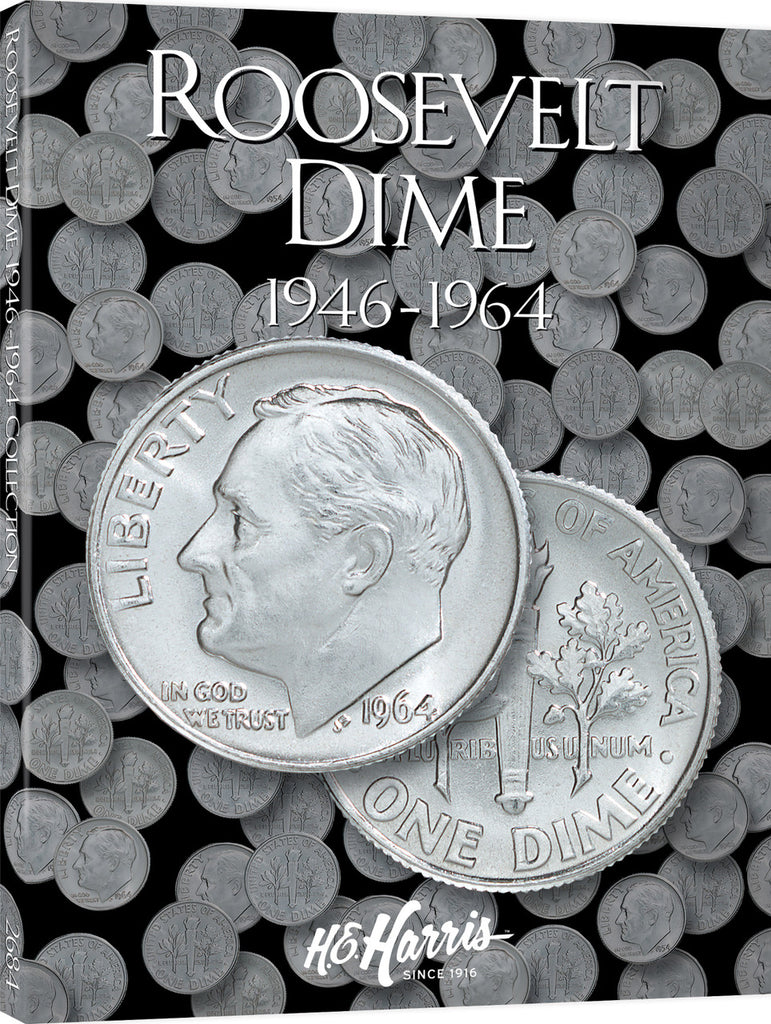 H.E. Harris & Co. Roosevelt Dimes Coin Folder 1946-1964
