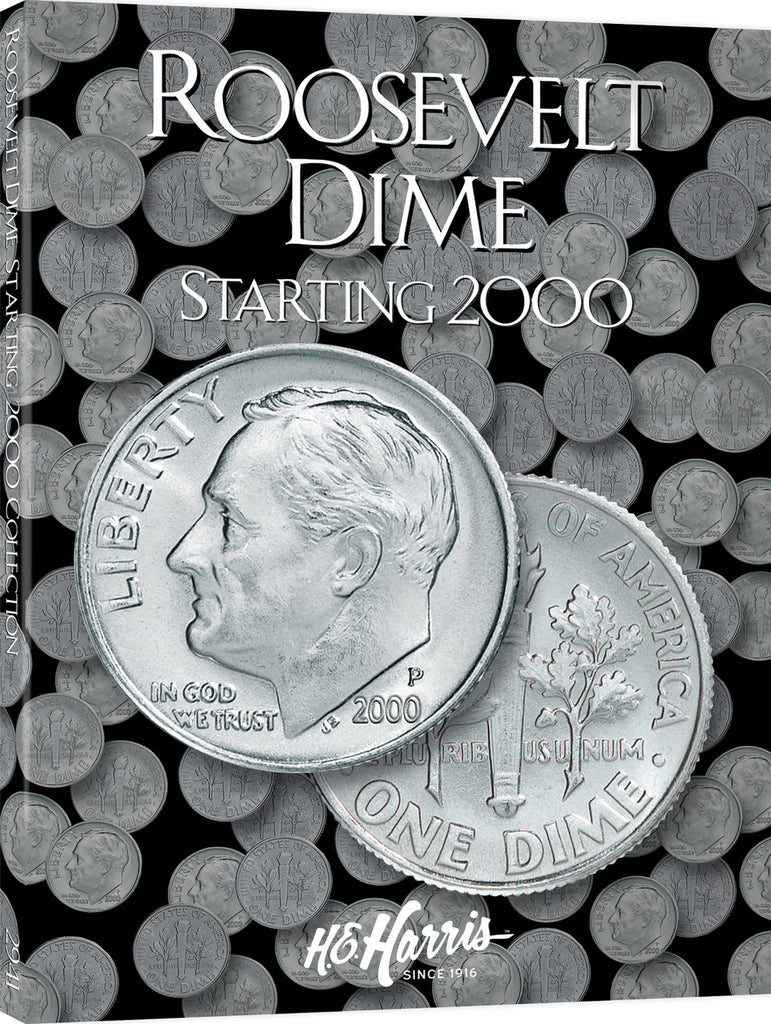 H.E. Harris & Co. US Roosevelt Dime Coin Folder 2000-2015 #2941