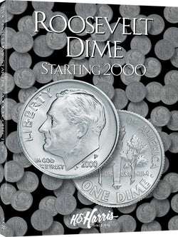 H.E. Harris & Co. US Roosevelt Dime Coin Folder 2000-2015 #2941