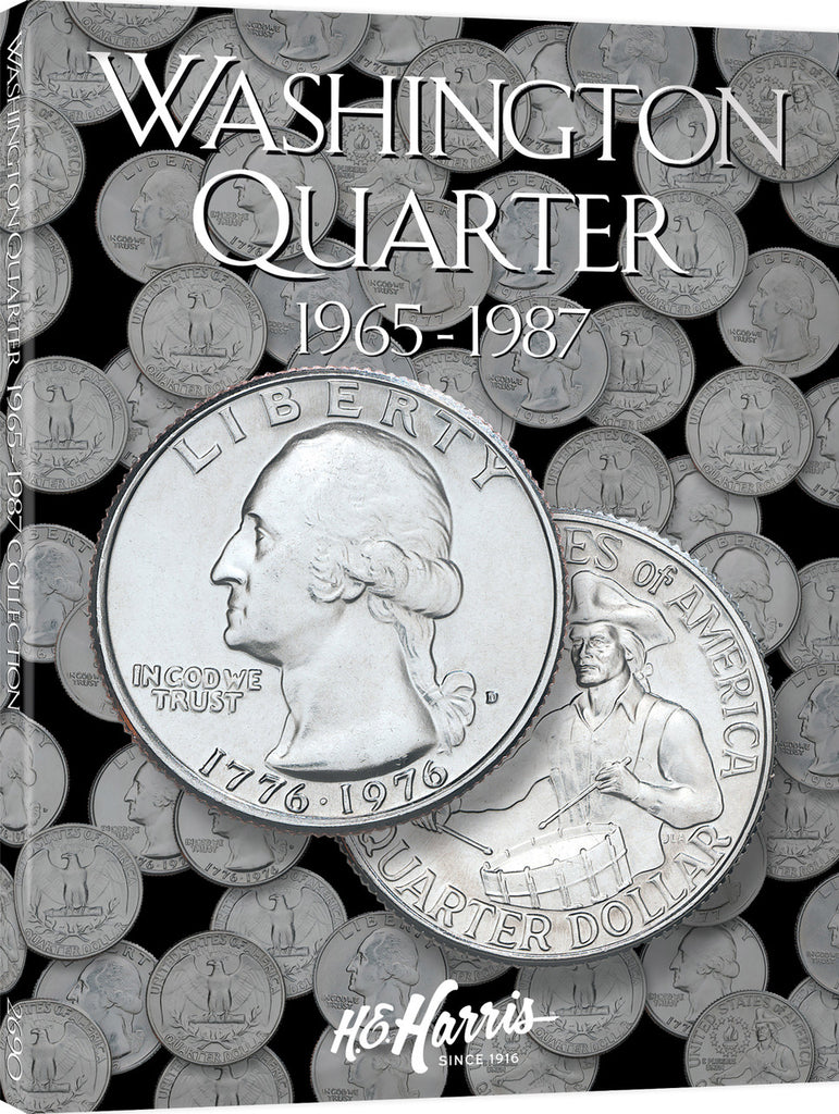 H.E. Harris & Co. Washington Quarter Coin Folder 1965-1987