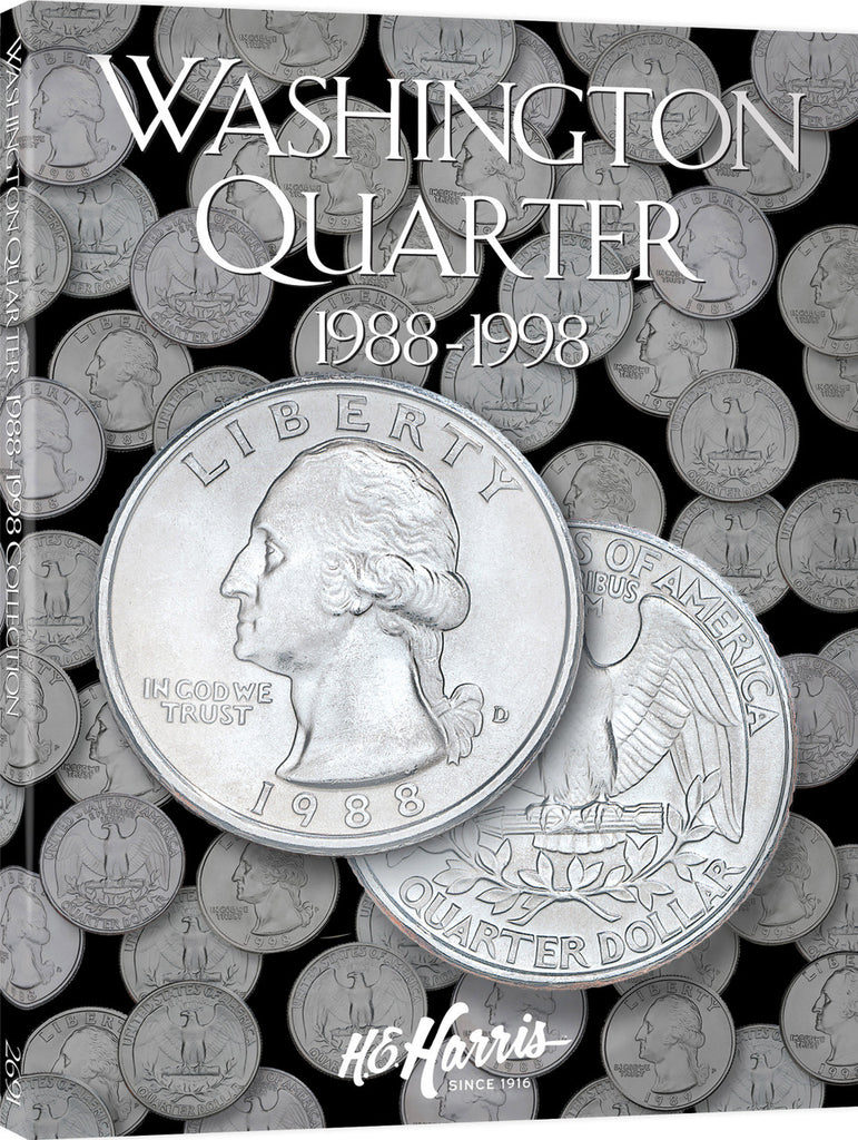 H.E. Harris & Co. Washington Quarter Folder 1988-1998 #2691