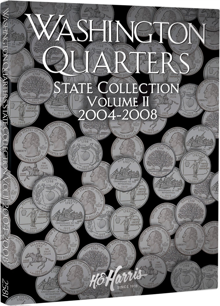 H.E. Harris & Co. State Series Quarters Coin Folder 2004-2008 #2581