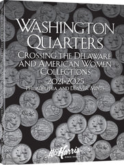 H.E. Harris &Co US Cross the Del & American Women Quarter Folder 2021-2025 #4952