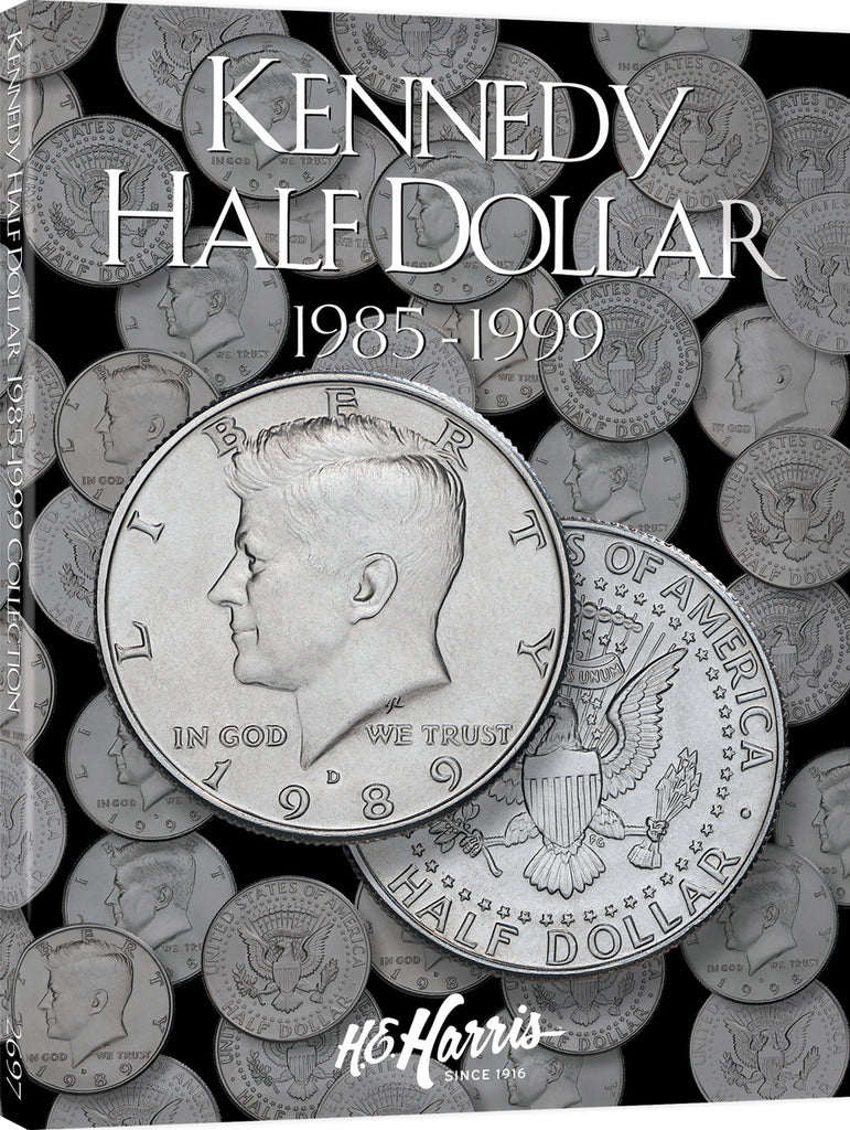 H.E. Harris & Co. US John F. Kennedy Half Dollar Coin Folder 1985-1999 #2697