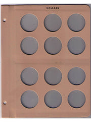 Dansco US Large Silver Dollar Size Blank Coin Album with 48 Ports #7177