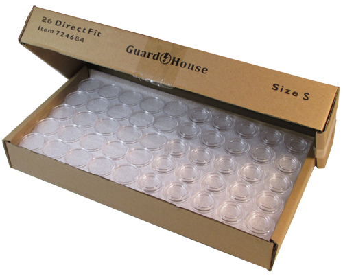 Guardhouse Direct-Fit Coin Capsules - Small Dollar 26.5mm - 250 Pack