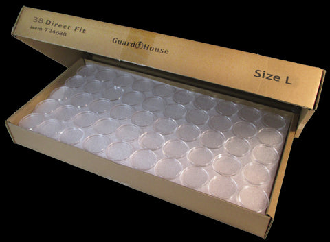 Guardhouse Direct-Fit Coin Capsules - Large Dollar 38.1mm - 250 Pack