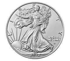 2022 W American Eagle 2022 One Ounce Silver Uncirculated Coin