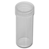 Round Quarter (24.3mm) Crystal Clear Polystyrene Coin Tubes - Box 100