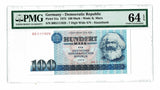 East Germany "Karl Marx" 100 Mark DDR 1975 P-31a PMG 64 EPQ Choice Unirculated - Graded Banknote