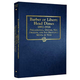 Whitman US Liberty Head (Barber) Dime Coin Album 1892-1916 #9117