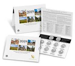 2019 P & D America the Beautiful Quarters Uncirculated Coin Set US Mint Packaged