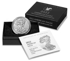 2022 W American Eagle 2022 One Ounce Silver Uncirculated Coin
